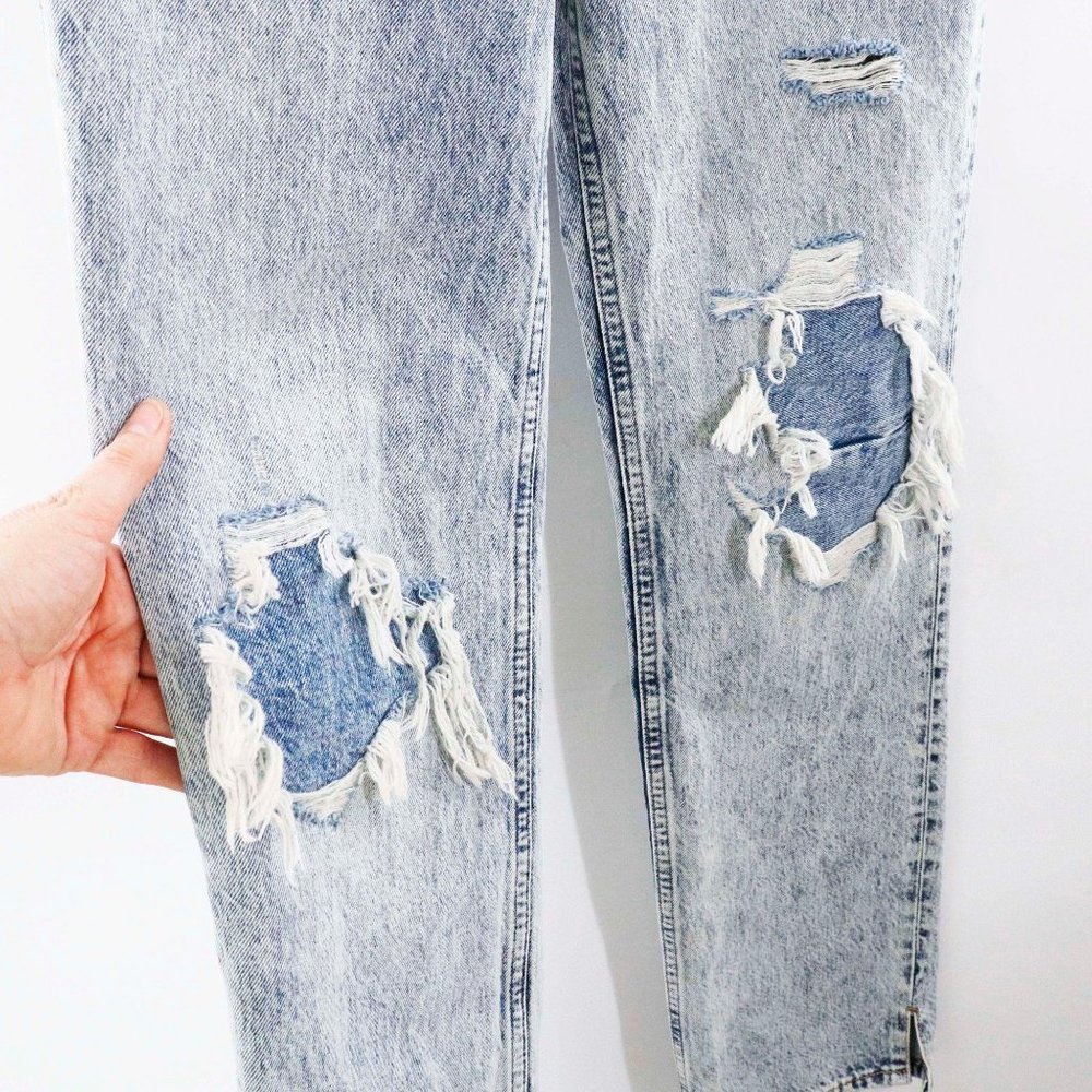 We the Free My Own Lane Distressed Acid Washed Jean - Picture 5 of 9